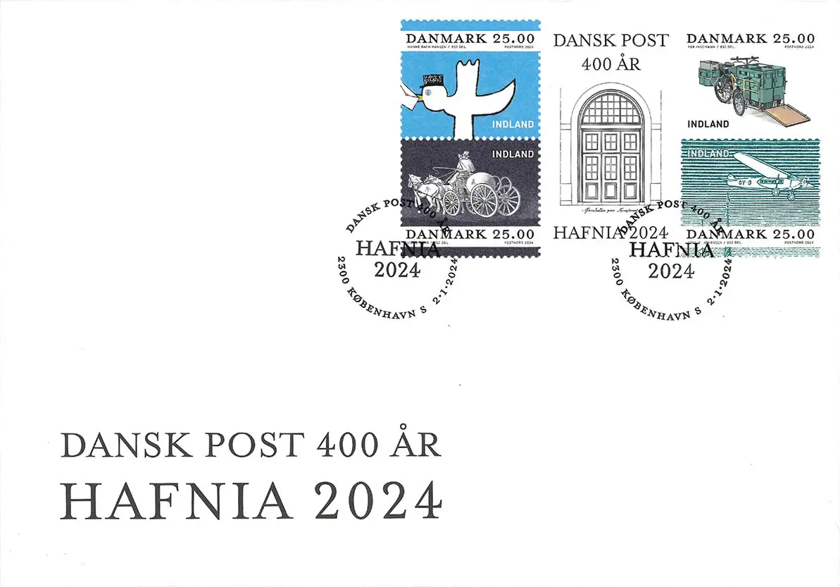 Hjertebølge Inland | Hjertebølge Udland Stamp Show FDC
