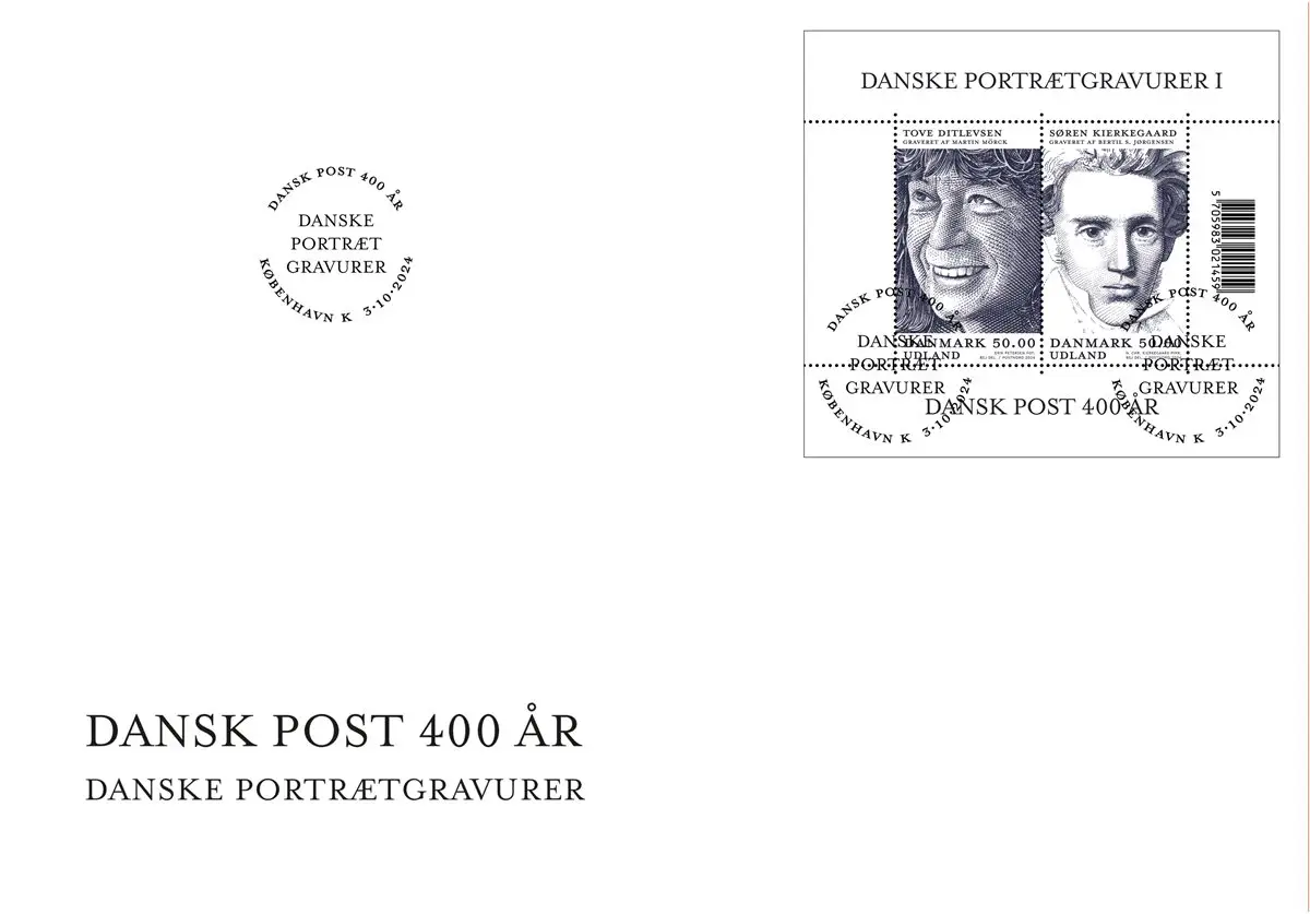 Danish port FDCrait engravings