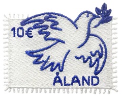Hämmerle & Vogel Dove of Peace embroidered stamp