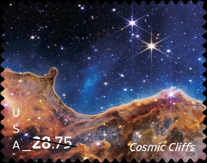 James Webb Space Telescope Cosmic Cliffs
2024 US stamp program