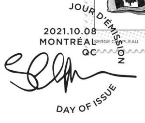 2021 Canadian stamps Serge Chapleau cancel